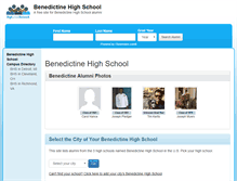 Tablet Screenshot of benedictinehighschool.net